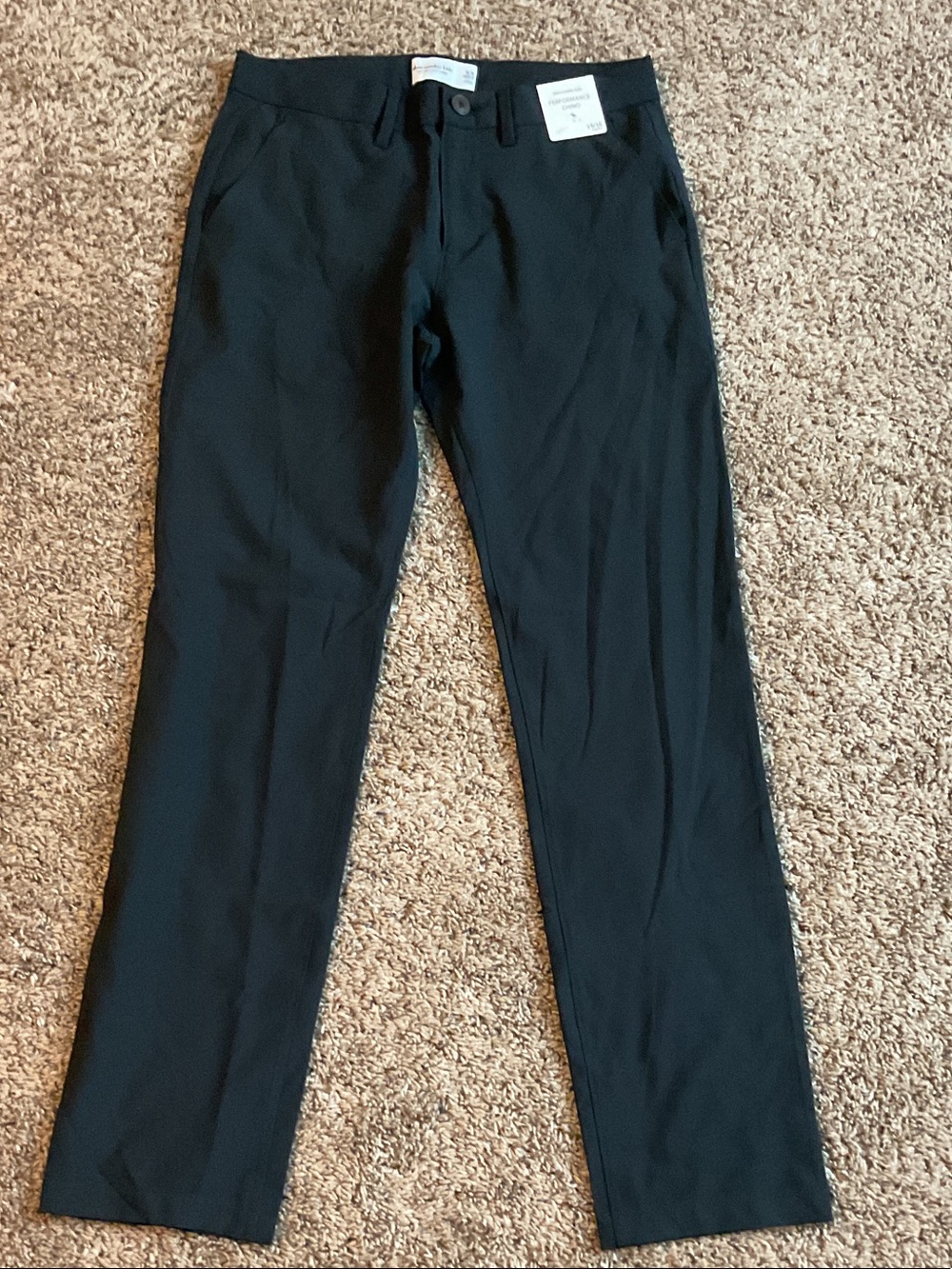 abercrombie kids Black Straight-Leg Dress Pants